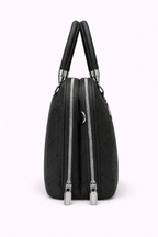 Mirae Black Geometric handbag