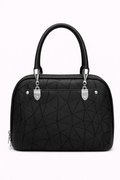 Mirae Black Geometric handbag