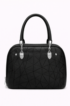 Mirae Black Geometric handbag