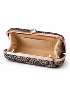 Mirae Art Deco Clutch Purse With Crystal Clasp