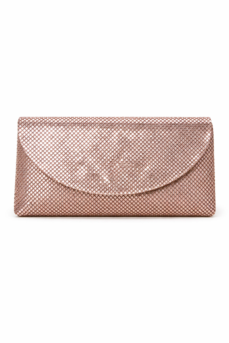 Mirae Metal Mesh Clutch Purse