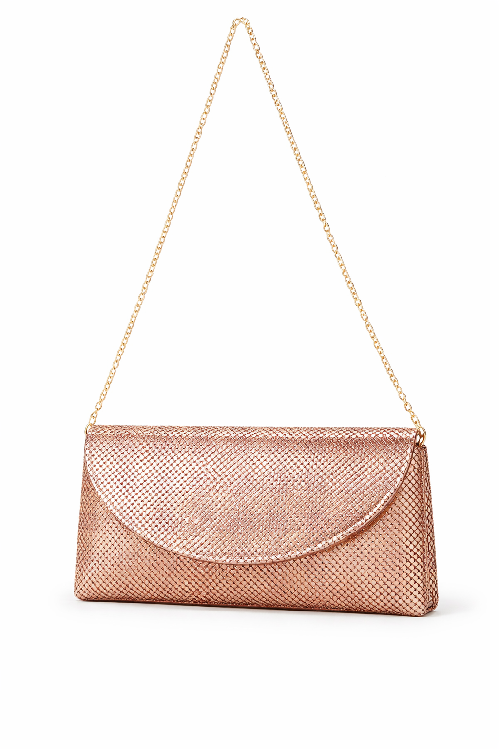 Mirae Metal Mesh Clutch Purse
