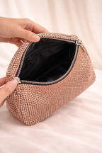 Mirae Sparkling Rose Gold Evening Bag