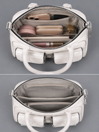Mirae Glossy White Handbag