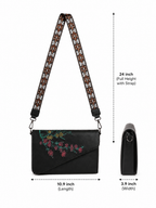 Mirae Ornate Floral Crossbody Purse
