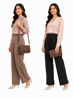 Mirae Brown Leather Crossbody Bag
