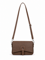 Mirae Brown Leather Crossbody Bag