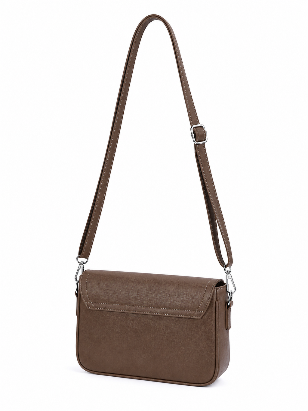 Mirae Brown Leather Crossbody Bag