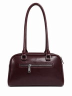 Mirae Glossy Burgundy Handbag