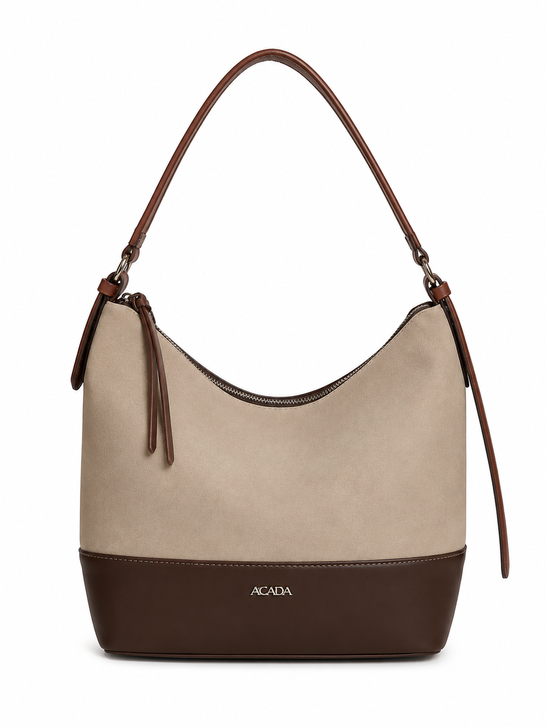 Mirae Beige Suede Hobo Bag