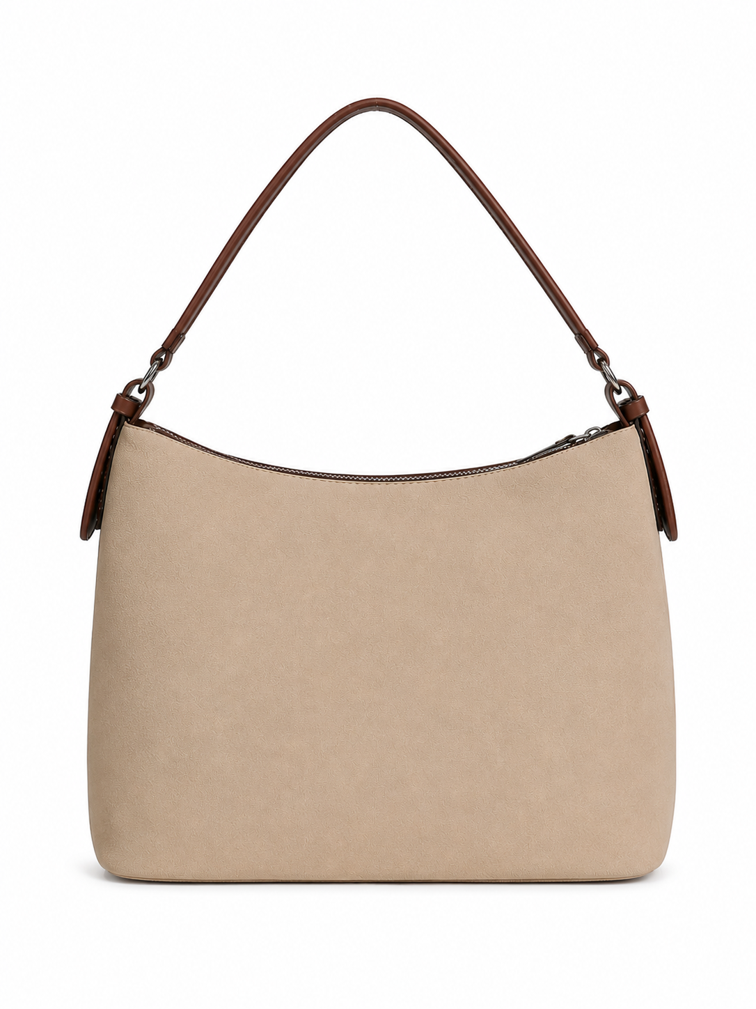 Mirae Beige Suede Hobo Bag