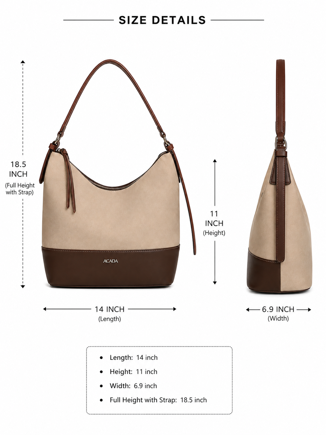 Mirae Beige Suede Hobo Bag