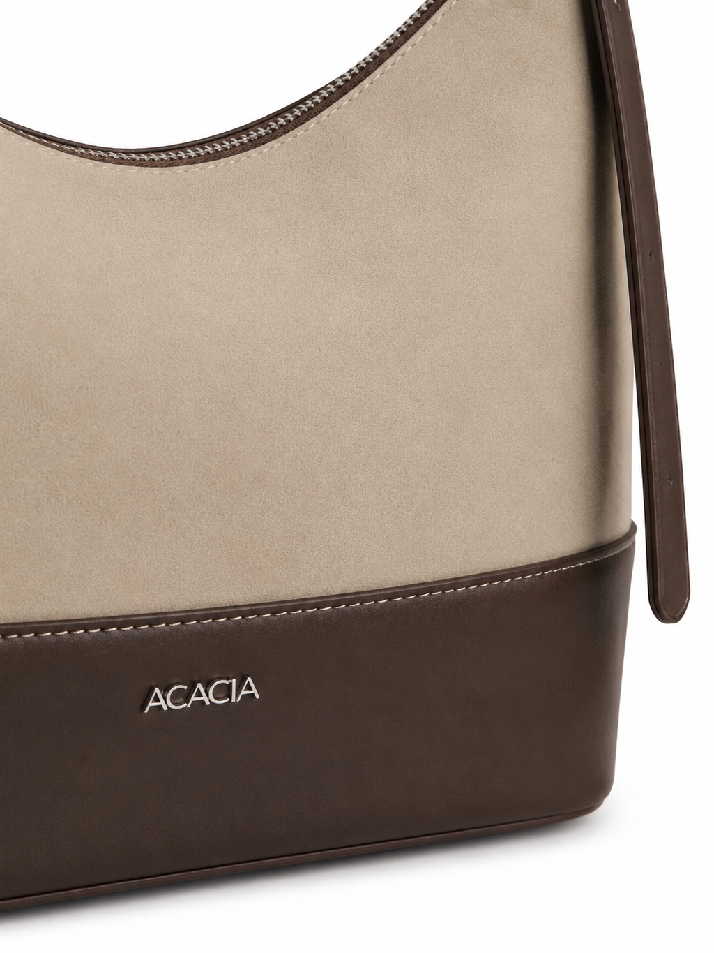Mirae Beige Suede Hobo Bag