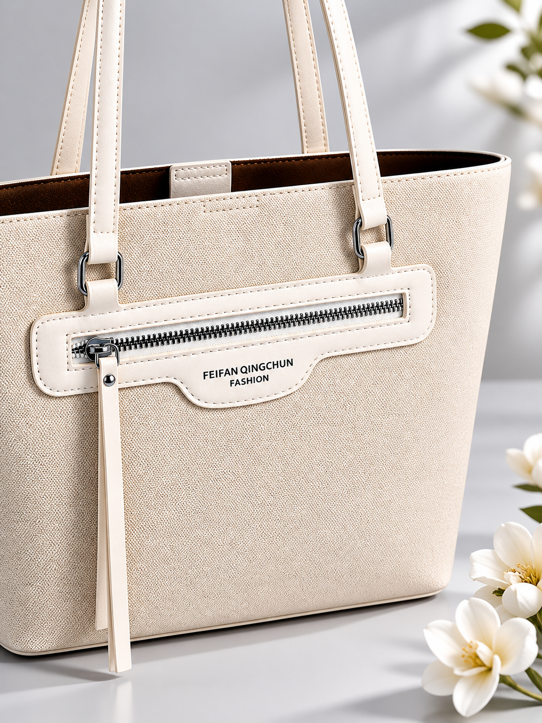 Mirea Ivory Muse Tote Bag