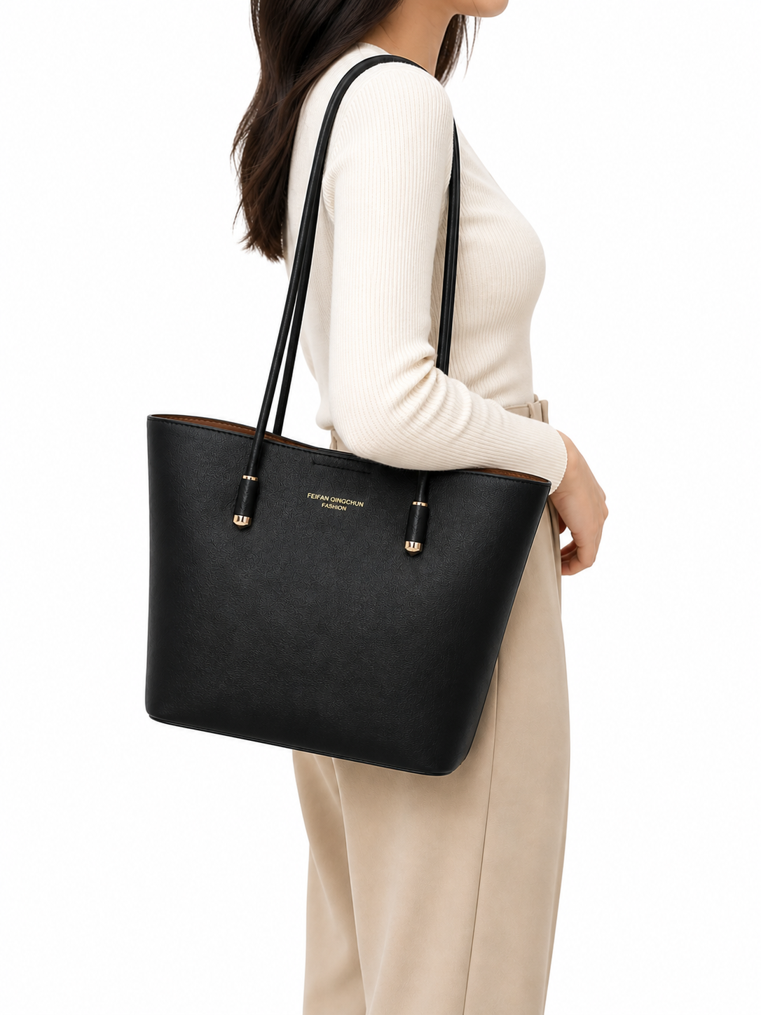 Mirae Black Edit Tote Bag