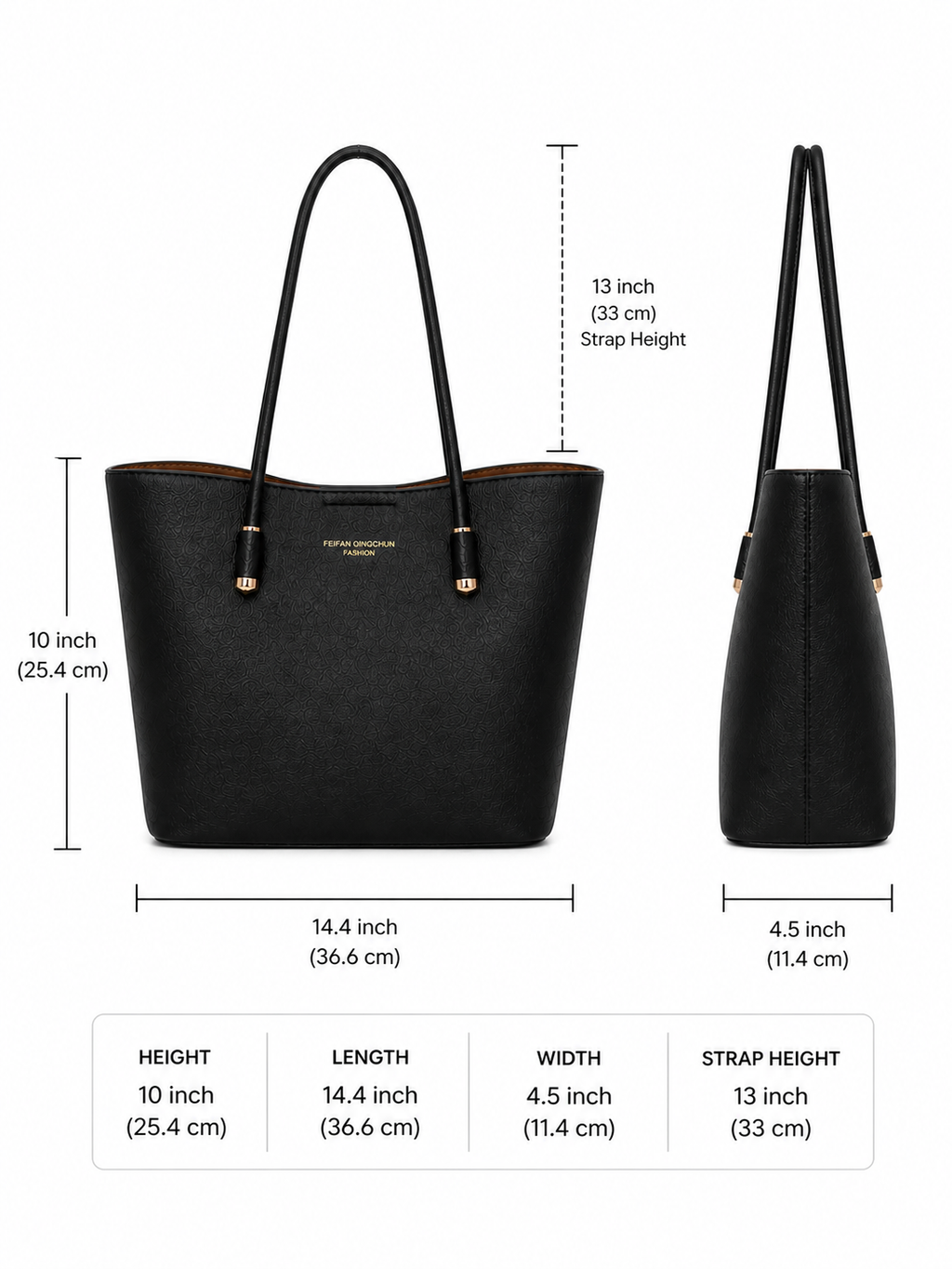 Mirae Black Edit Tote Bag
