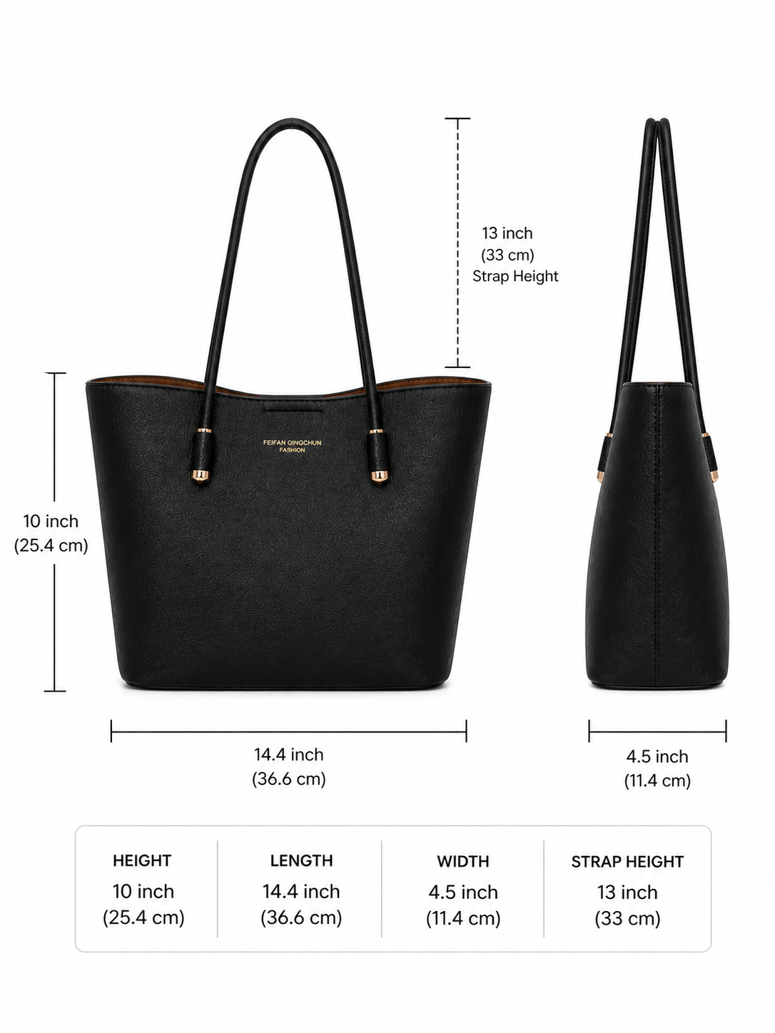 Mirae Black Edit Tote Bag