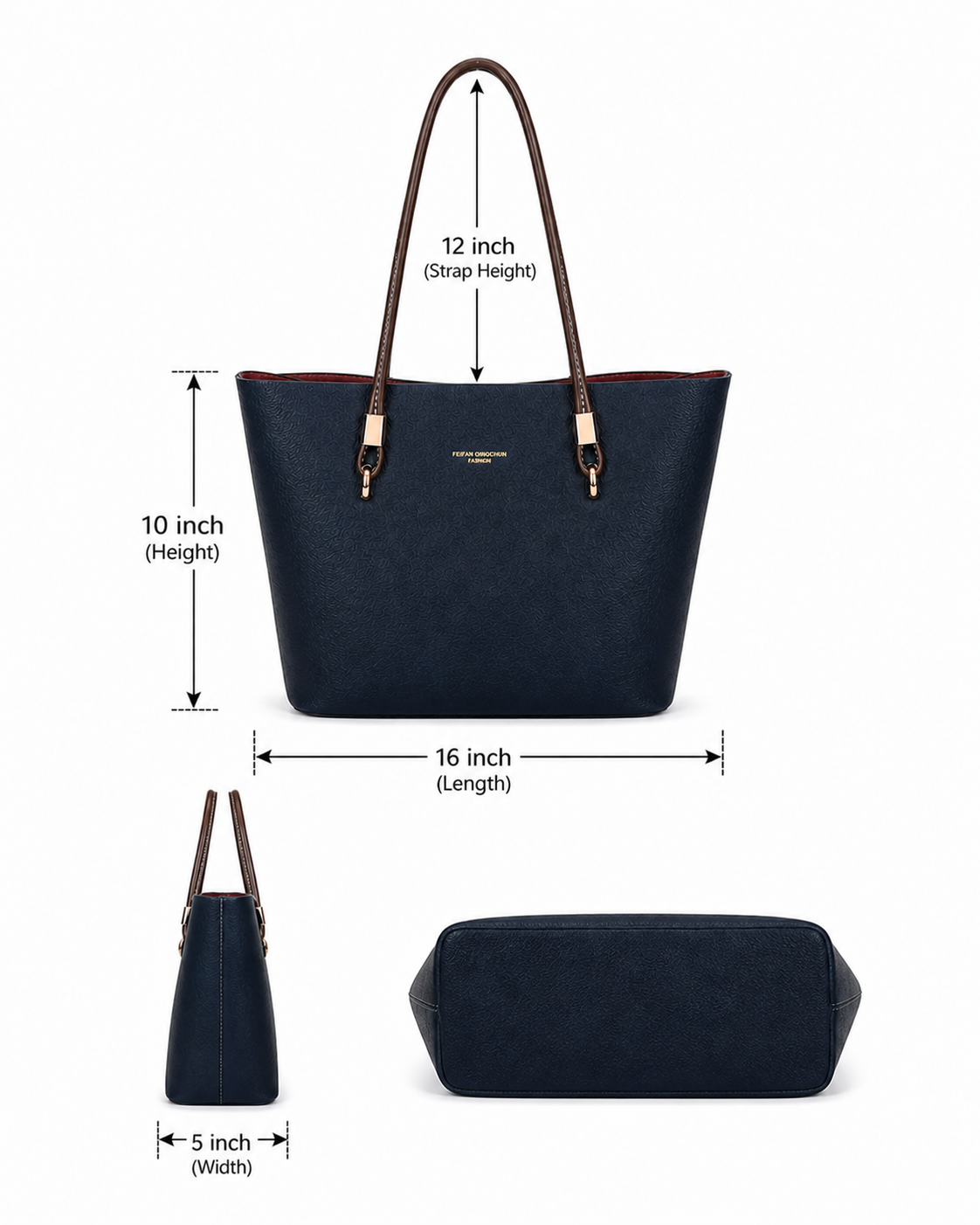 Mirae Icon Navy Tote Bag