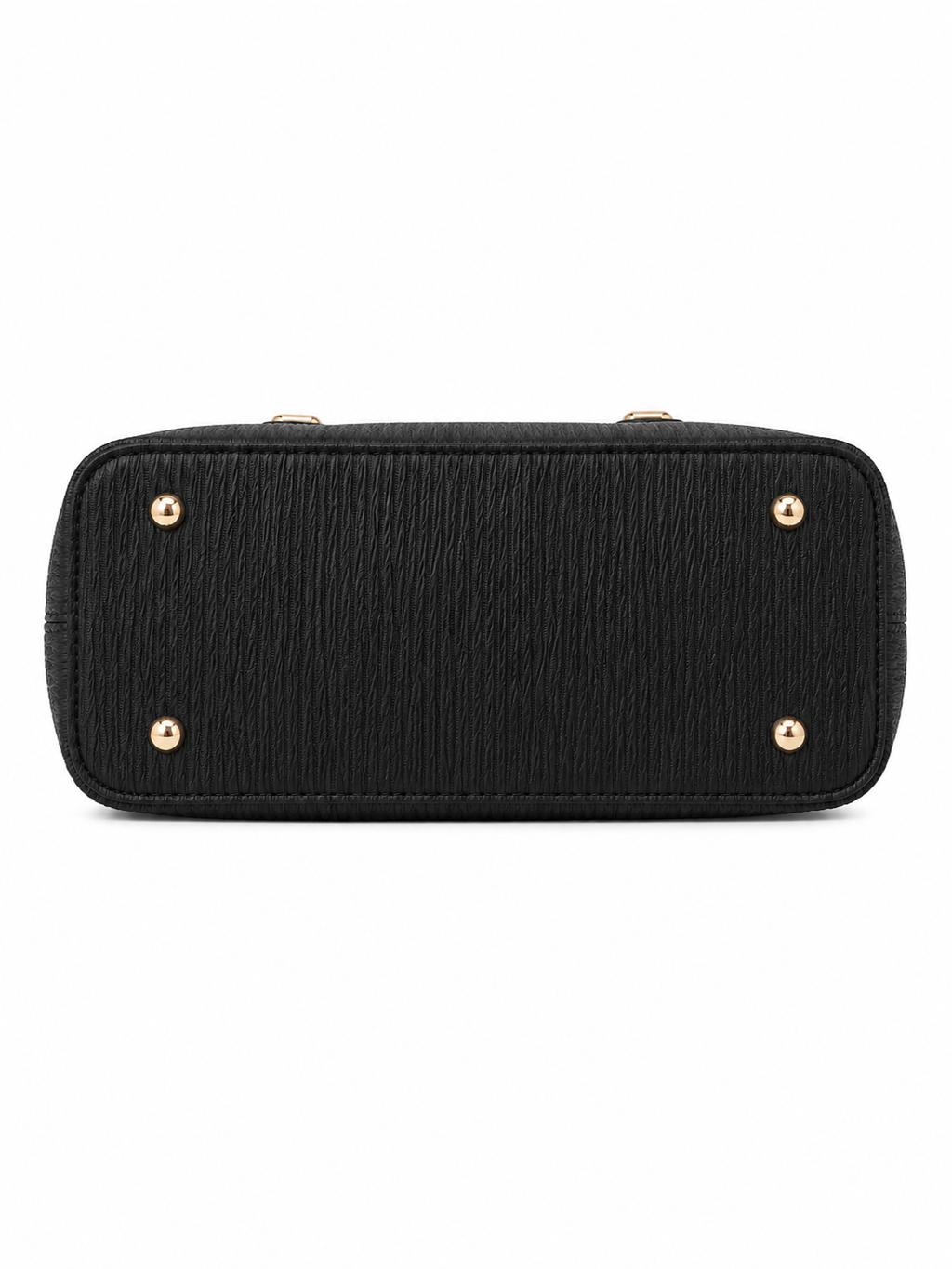 Mirae Textured Black Handbag