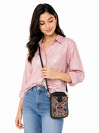 Mirae Beaded Owl Crossbody Bag