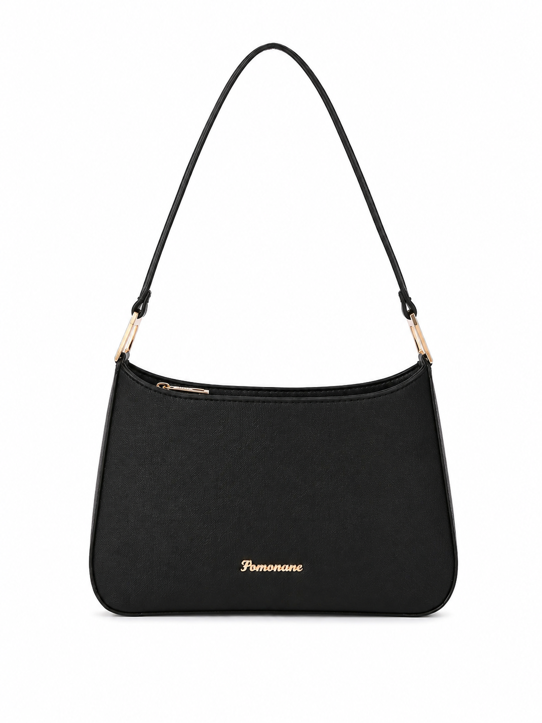 Mirae Black Baguette Bag