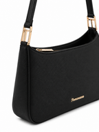 Mirae Black Baguette Bag