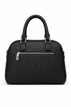 Mirae Black Geometric handbag