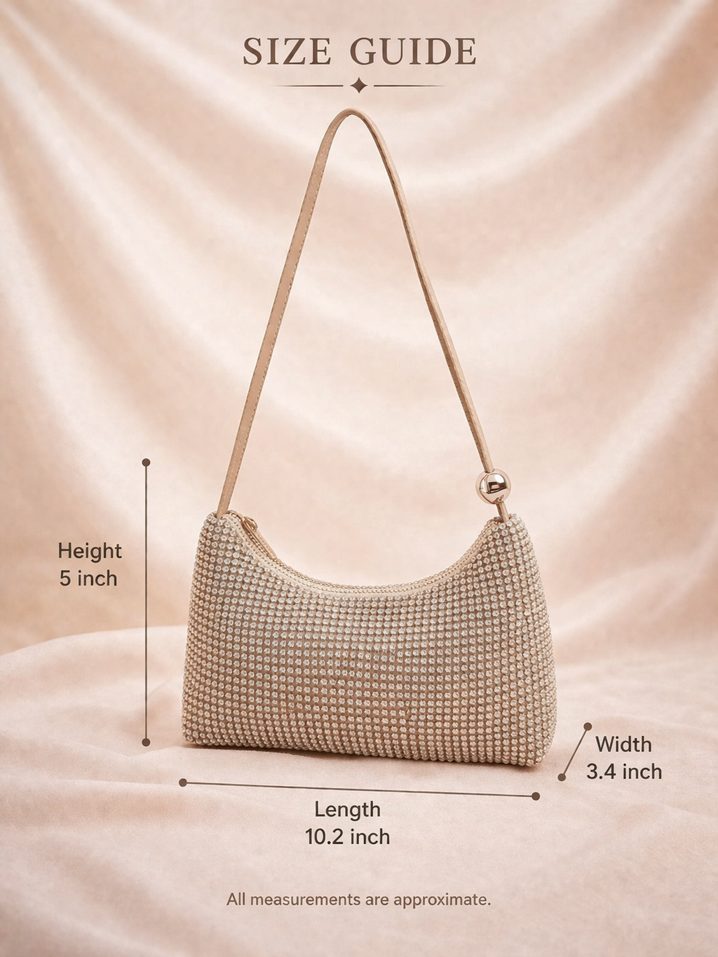 Mirae Rhinestone Evening Bag