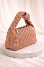 Mirae Sparkling Rose Gold Evening Bag