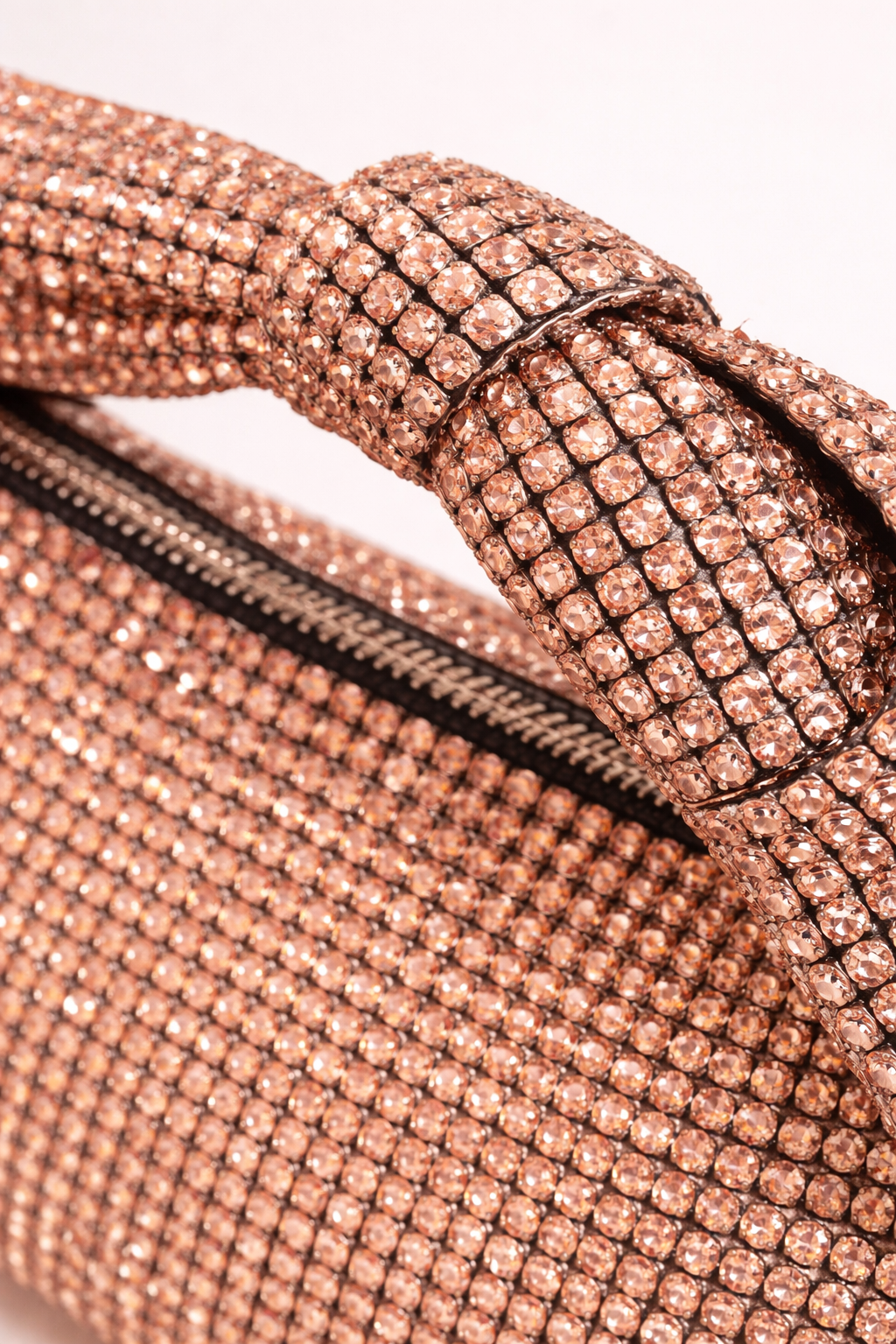 Mirae Sparkling Rose Gold Evening Bag