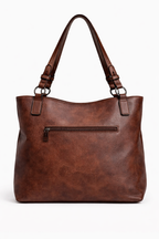 Mirae Sleek Taupe Leather Bag