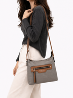 Mirae Dual-Tone Classic Handbag