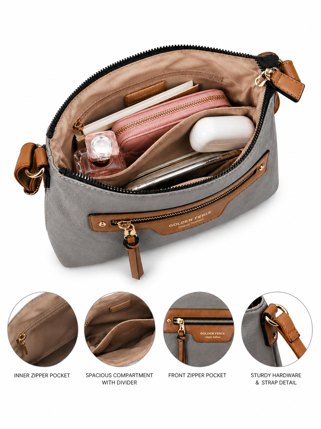 Mirae Dual-Tone Classic Handbag