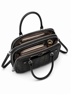 Mirae Black Geometric handbag