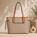 Mirae Soft Beige Carry Tote Bag