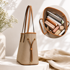 Mirae Soft Beige Carry Tote Bag