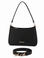 Mirae Black Baguette Bag