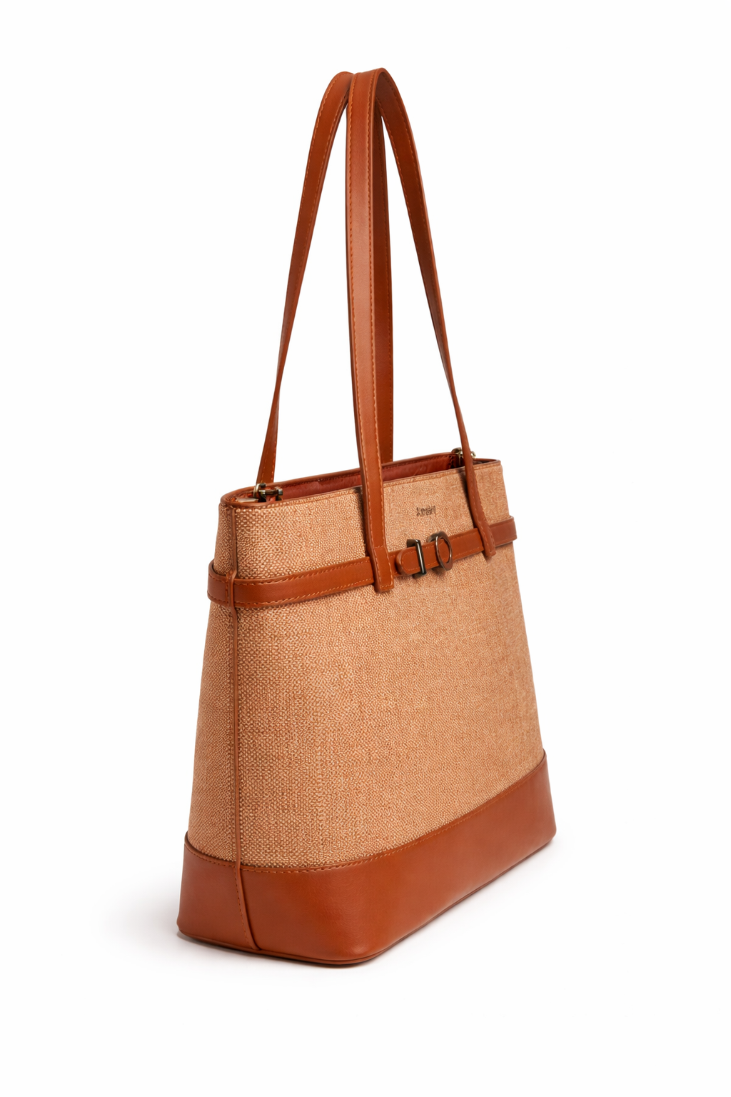 Mirae Beige & Cognac Tote Bag