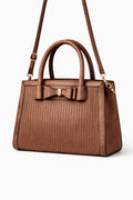 Mirae Brown Suede faux Handbag