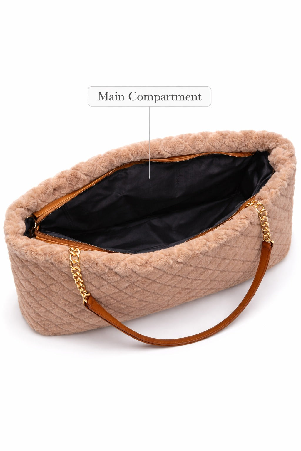 Mirae Plush Quilt Tote Bag