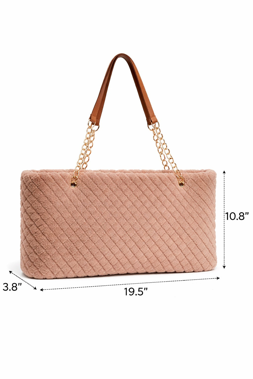 Mirae Plush Quilt Tote Bag