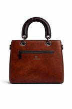 Mirae Embroidered  Peony Leather Handbag