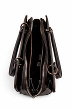 Mirae Embroidered  Peony Leather Handbag